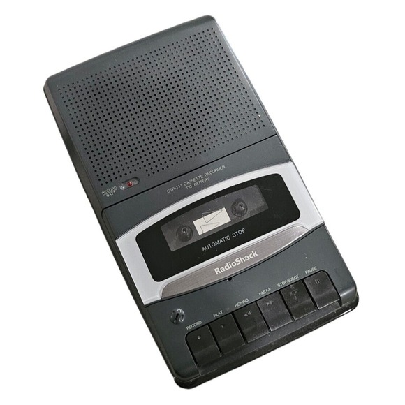 Vintage Radio Shack Cassette Tape Recorder CTR-111 Battery Desktop Music - Picture 1 of 4